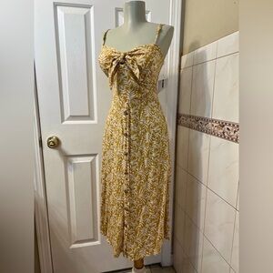 NWT (partially cut) AUW Tie Front Midi Dress